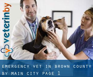 Emergency Vet in Brown County by main city - page 1