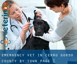Emergency Vet in Cerro Gordo County by town - page 1