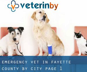 Emergency Vet in Fayette County by city - page 1