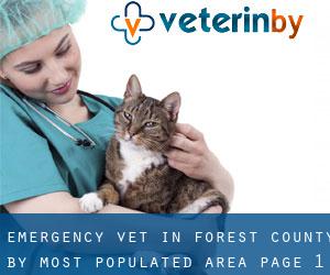 Emergency Vet in Forest County by most populated area - page 1
