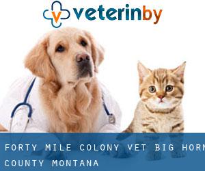 Forty Mile Colony vet (Big Horn County, Montana)