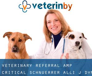 Veterinary Referral & Critical: Schnuerrer Alli J DVM (Hickory Haven)